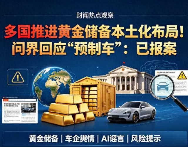 全球黄金大搬家，车企遭遇AI造谣，股民要擦亮双眼