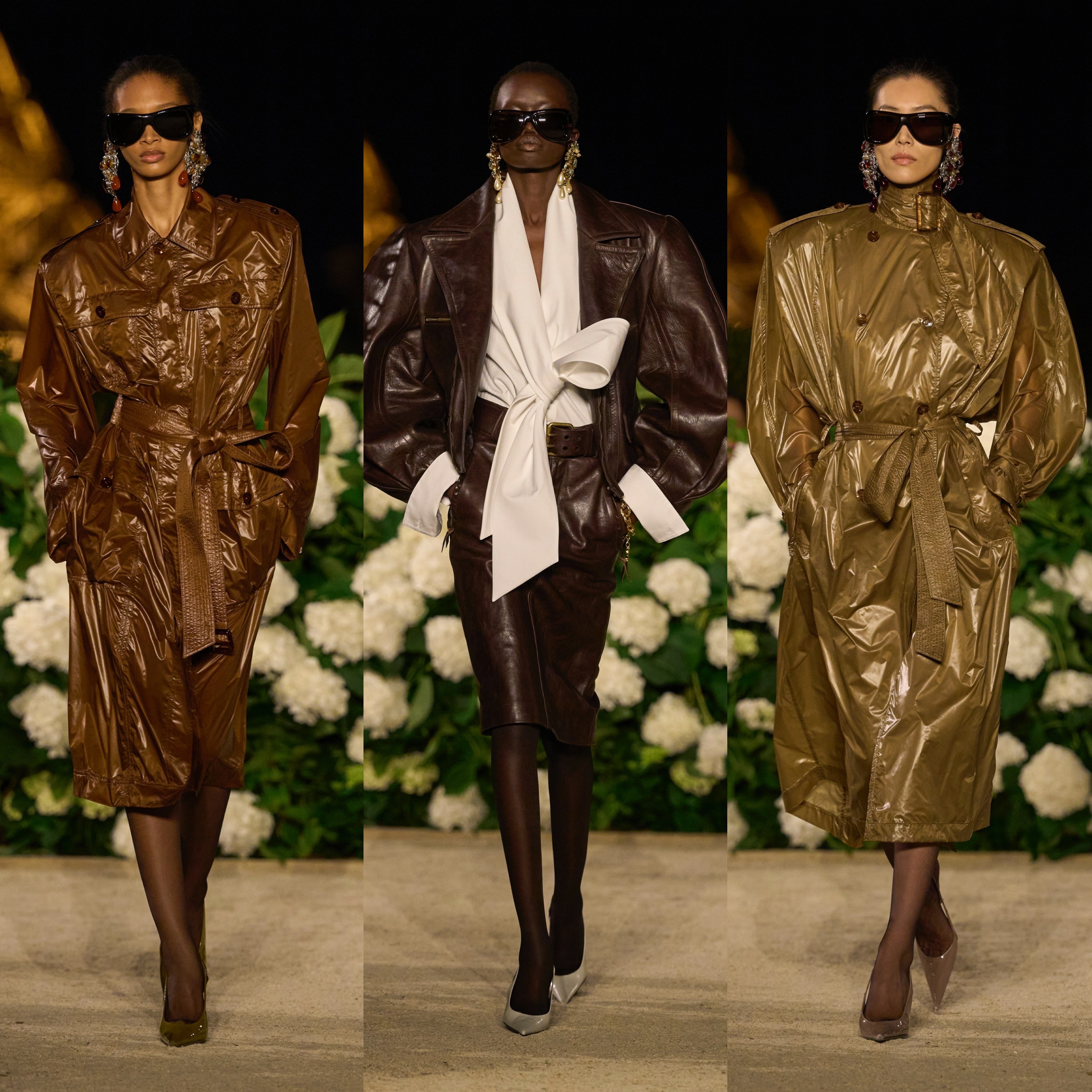 Saint Laurent 2026 夏季女装秀昨晚在巴黎时装周正式揭幕 ，全新