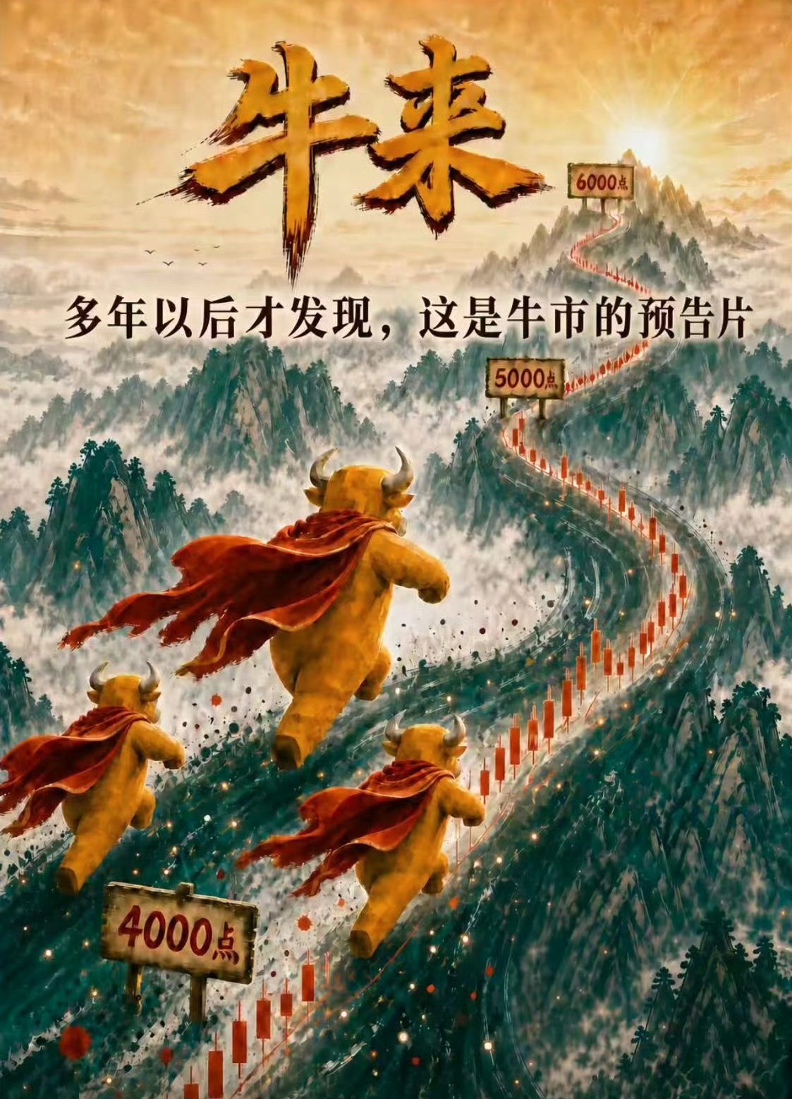 A股牛终于来了吗 盘面迎来放量反弹，不少股民期待牛市就此开启，但单日大涨不等于趋