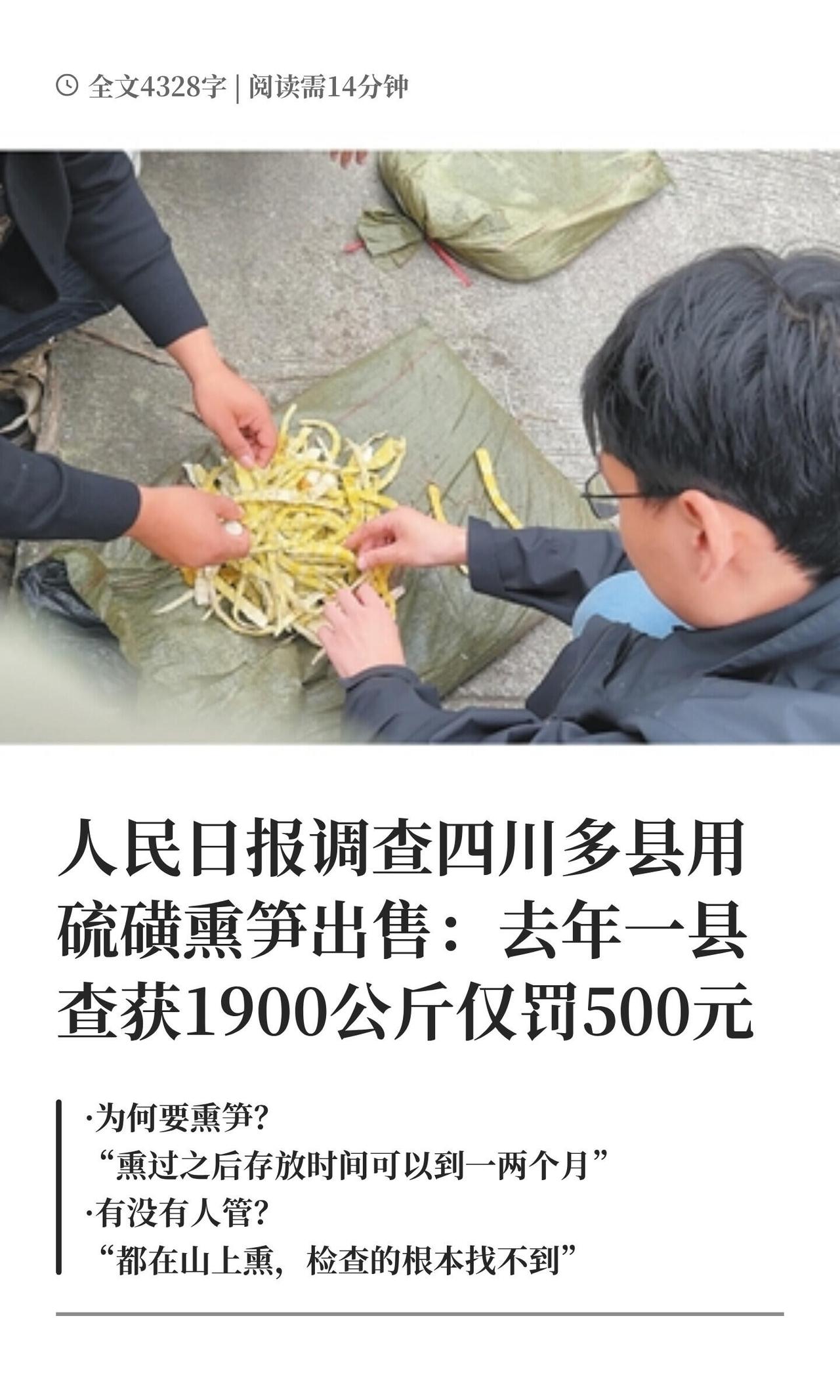 又到了笋子上市的季节，四川乐山马边和泸州古蔺、叙永的一些居民又来反映了：有人为了