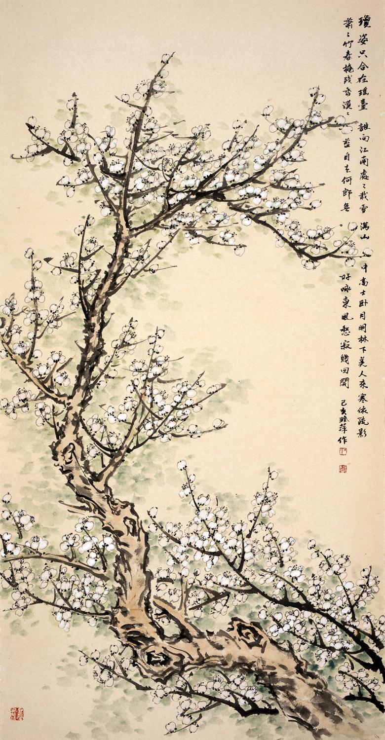 #记录我的2024#丁玲萍老师的国画作品，以清秀细腻、雅致脱俗为最大特色。她的花