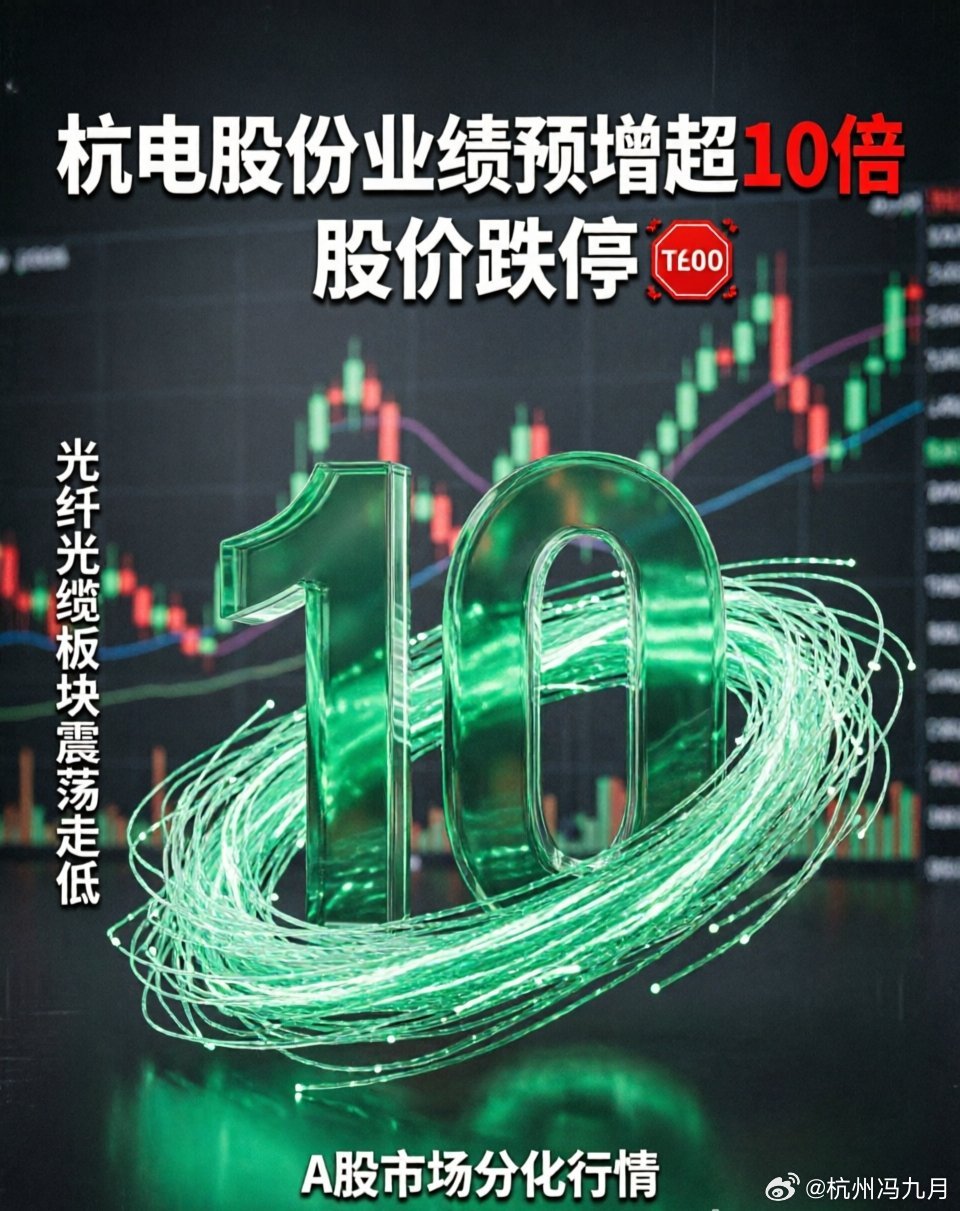 以下是为您整理的关于“杭电股份业绩暴增却跌停”的核心财经资讯：核心事件：业绩预增