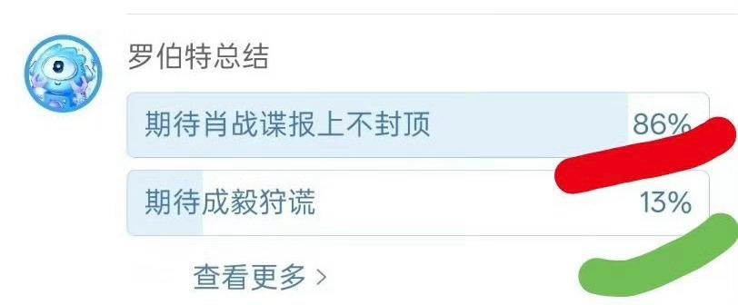 谍报上不封顶诶呀没办法，就是这样万众瞩目又万众期待，优酷官博评论区86%的人期待