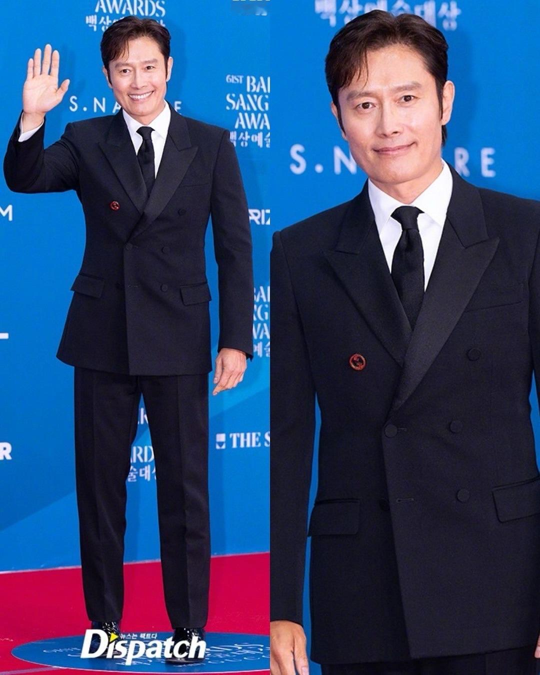 今日，出席第61届百想艺术大赏的男明星们：玄彬、李秉宪、朴宝剑、秋英宇 、Dex