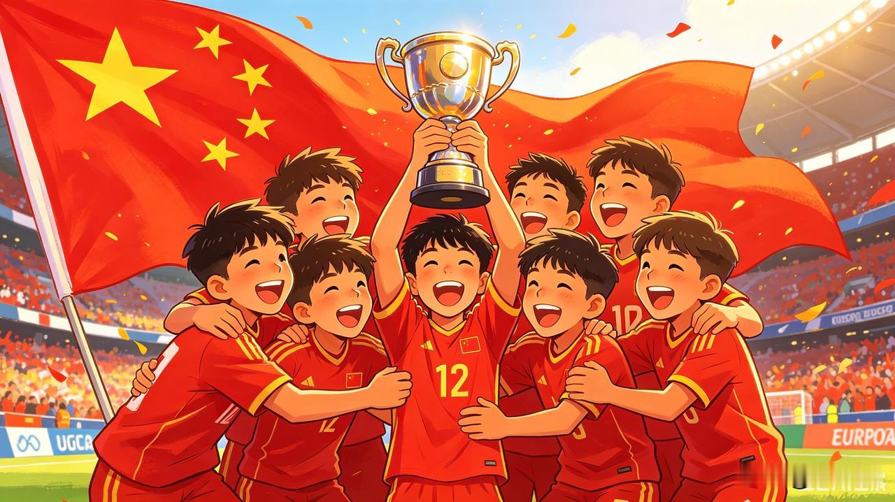 [中国足球小将夺冠]
 
远赴意大利参赛的中国U12足球小将，斩获国际青少年杯冠
