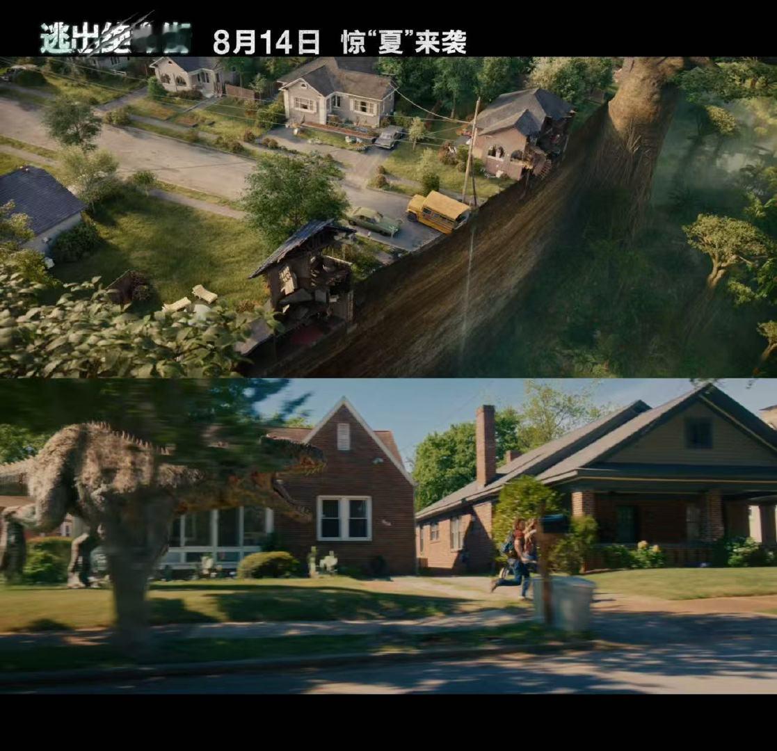 恐龙也来城里办事了安妮海瑟薇新片恐龙含量 本是安稳居民区，一夜沦为恐龙猎场，安妮