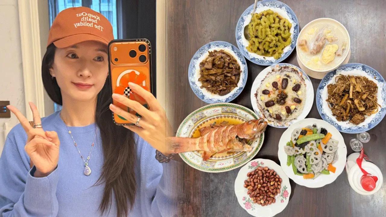 江疏影晒出年夜饭照片，瞬间引发热议。照片里她戴着婚戒，本应满是幸福，可她瘦到脱相
