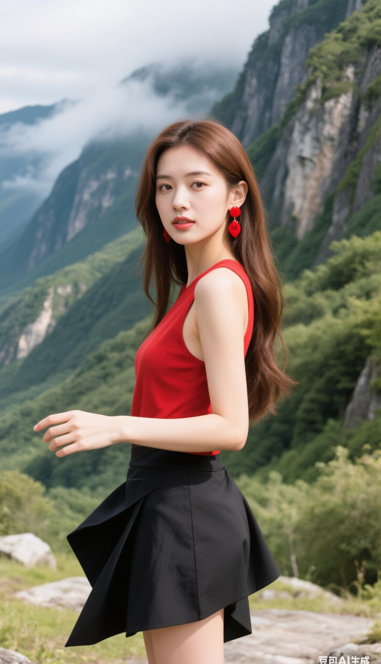 上联是：天宽装日月，诚邀下联地博载河山