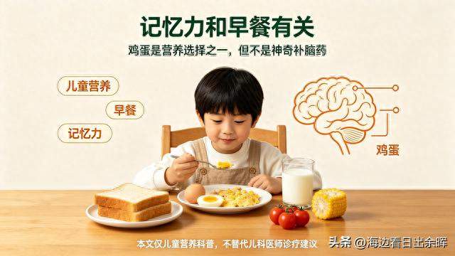 记忆力是吃出来的，脑科学研究提示：孩子早餐一定要吃它