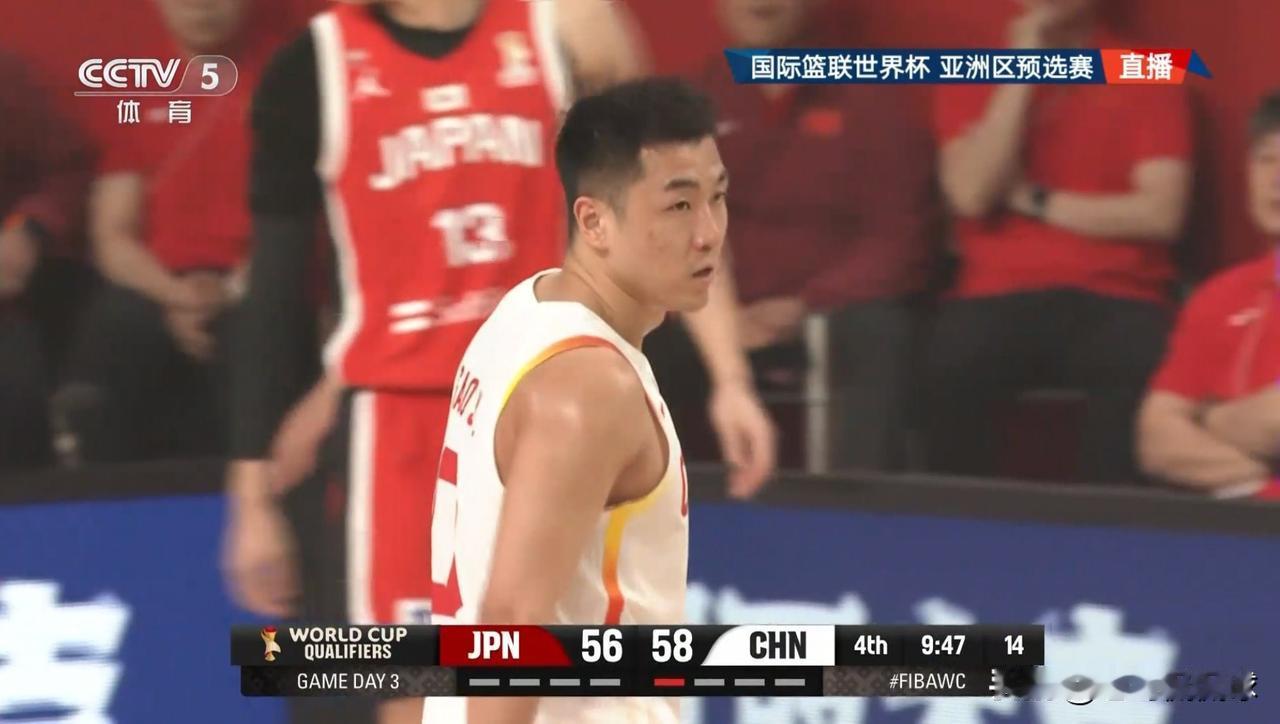 中国男篮老将高诗岩真是必不可少！在今天中国男篮客场以87：80击败日本男篮的比赛
