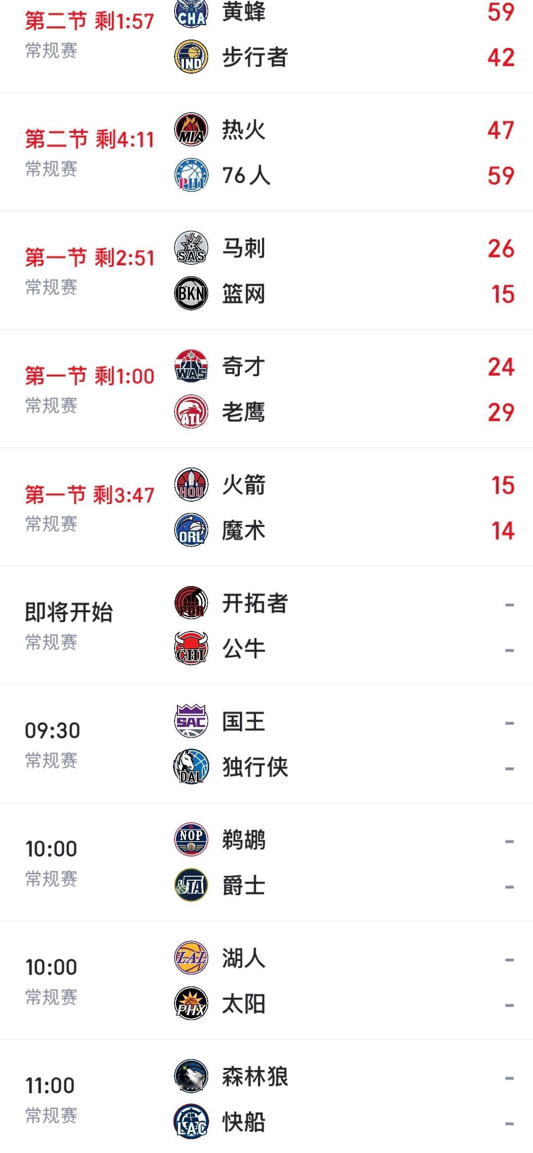 今日比赛点这里看：网页链接（复制到浏览器打开）湖人vs太阳