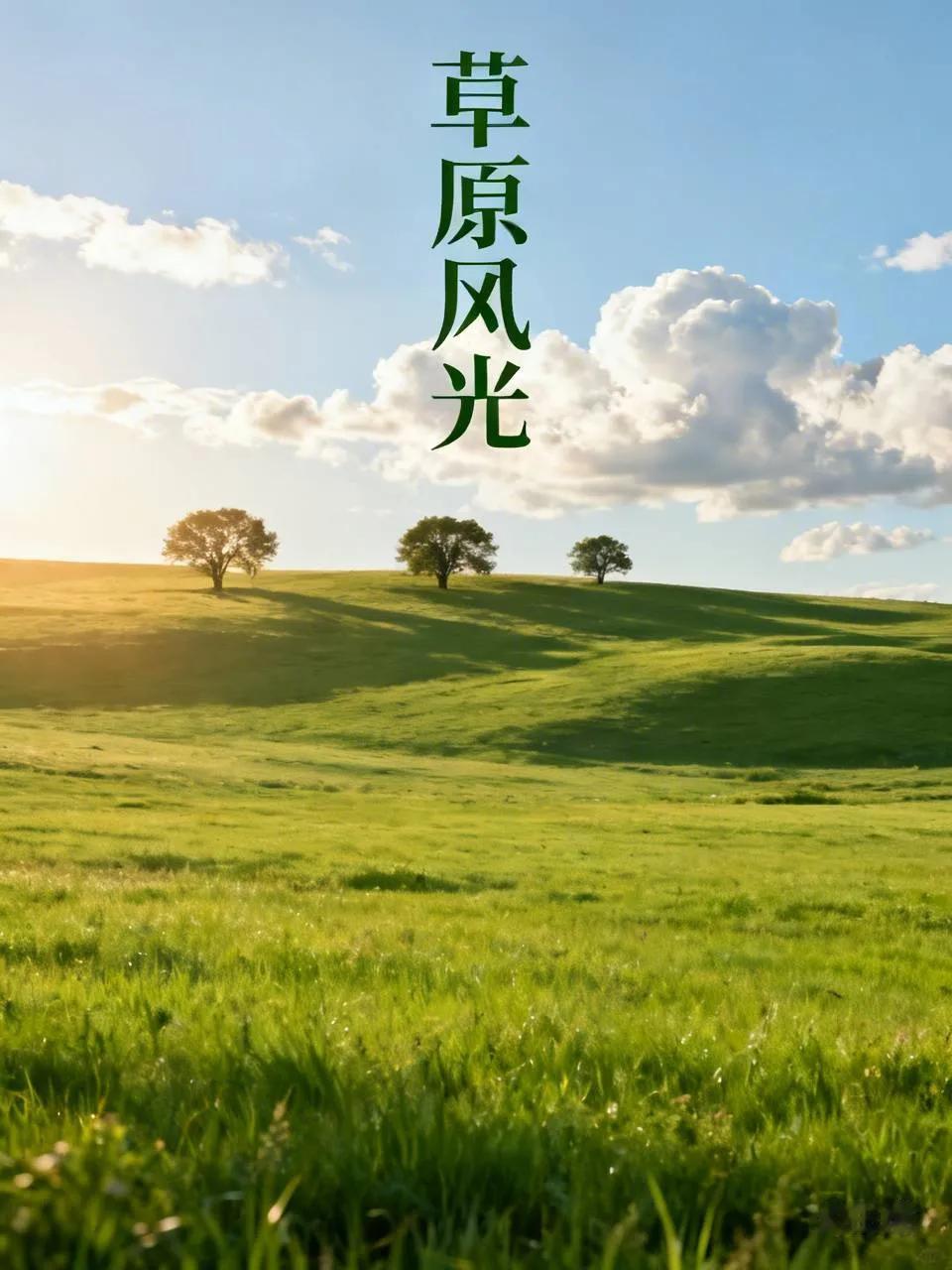 草原风光，辽阔壮观！