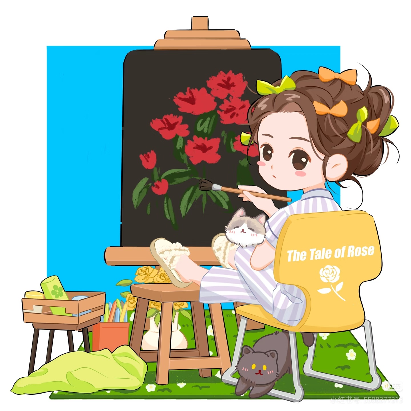 小玫瑰两周岁快乐