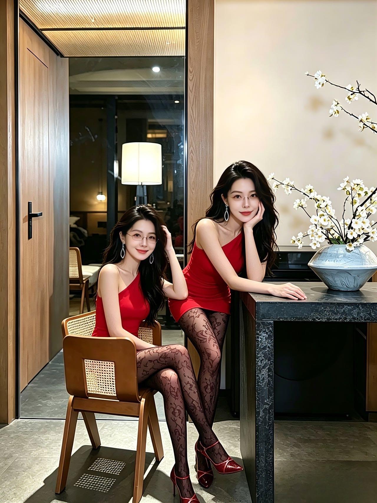 氛围感拉满｜红裙黑丝的致命吸引力职业装该如何穿出时尚感气质穿搭怎么穿才恰到好处?