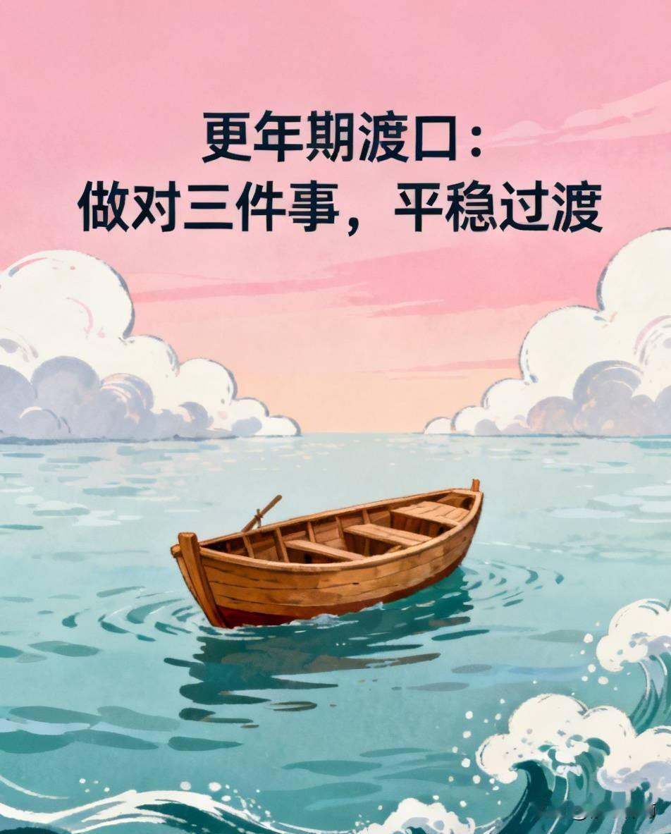 更年期渡口：做对三件事，平稳过渡
 
提起更年期，大家最先想到潮热盗汗，突如其来