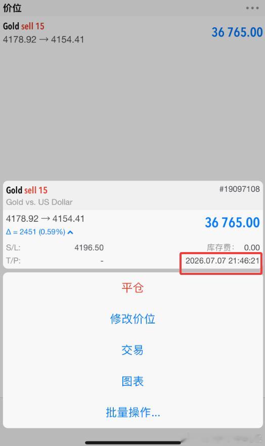 爽歪歪，黄金4180位置空，目前已经270个点，微博跟随者可以先撤！！外汇高级金