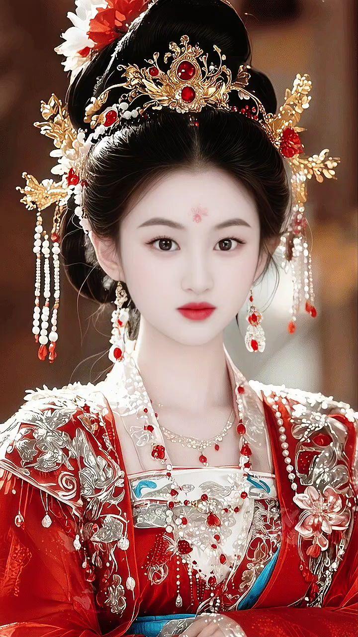 一眼惊艳的中式红妆 古风妆容有多美 古风妆容 国风古韵 古风