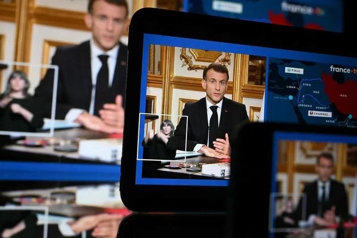 马克龙宣布派遣一艘航空母舰前往地中海，以确保海上航道安全并维护欧洲的经济利益 法