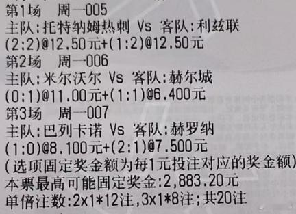 贪总足球：005 英超 热刺vs利兹联让负 1-1 2-2 1-2006 英冠 