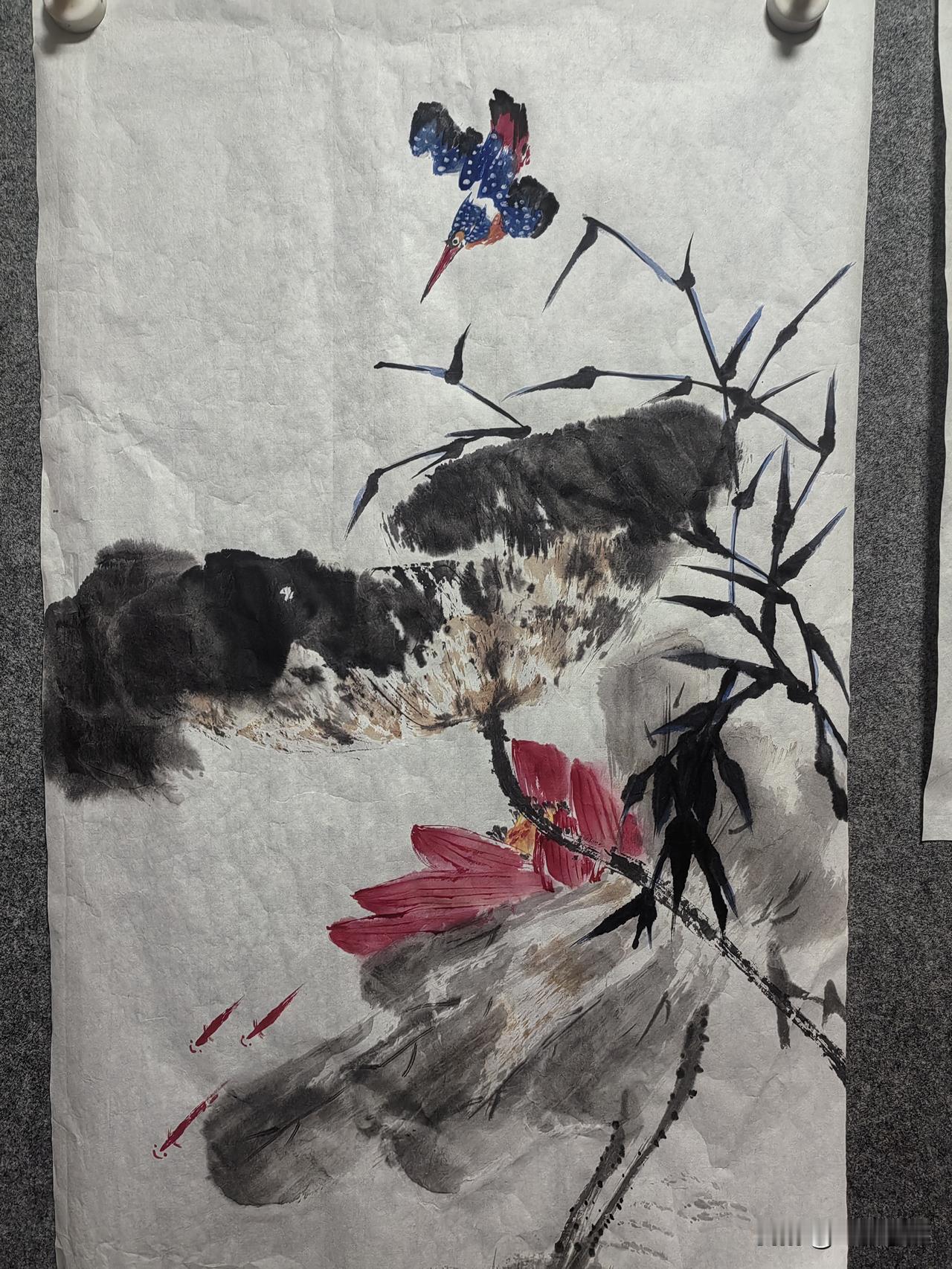 这幅画画坏了。拉倒了，不能画的时候就不要画了。浪费宣纸。！！！可惜可惜。每日一幅