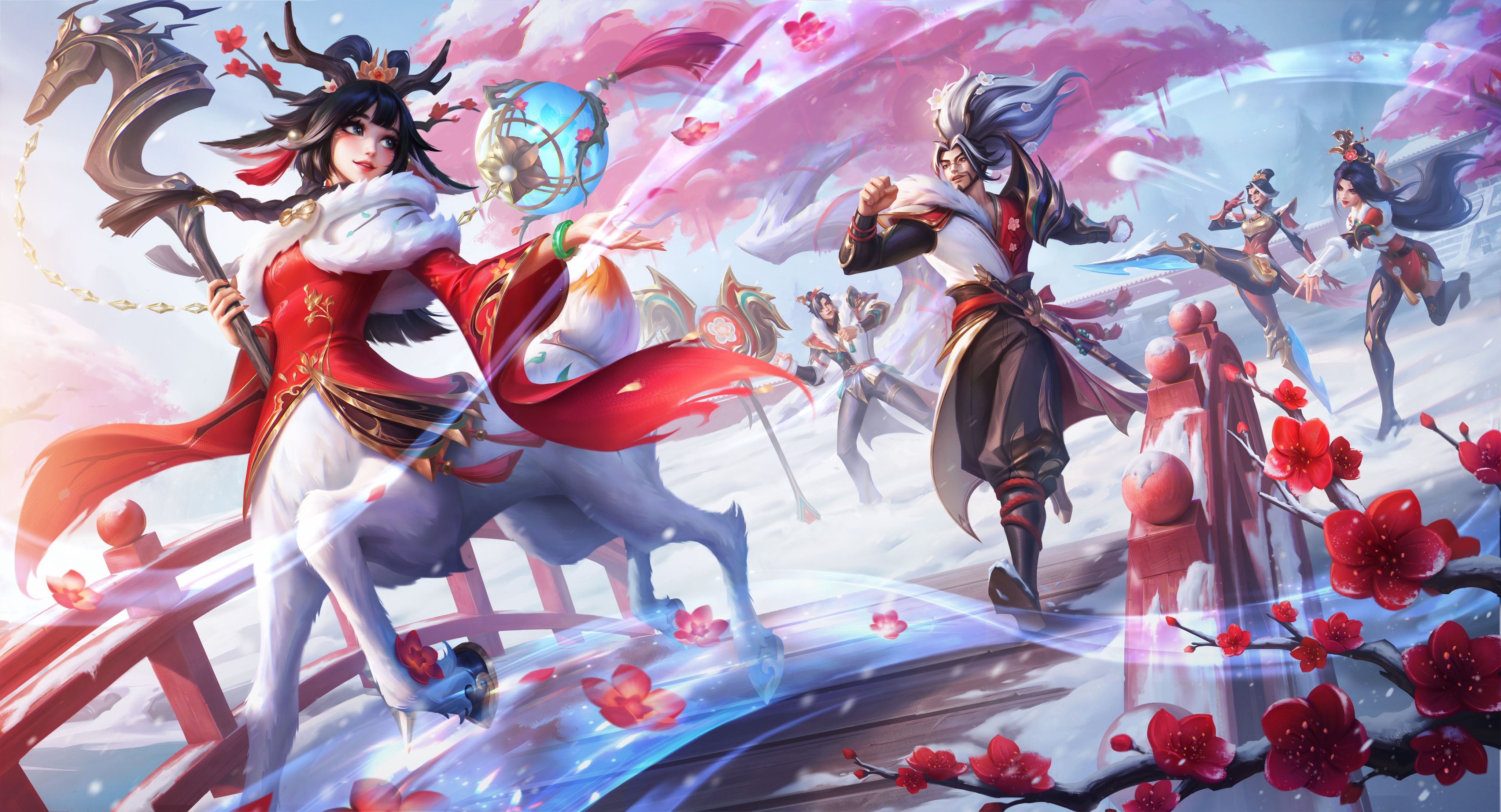 踏雪寻梅宣传图概念设计（cr:Pandart Studio）英雄联盟