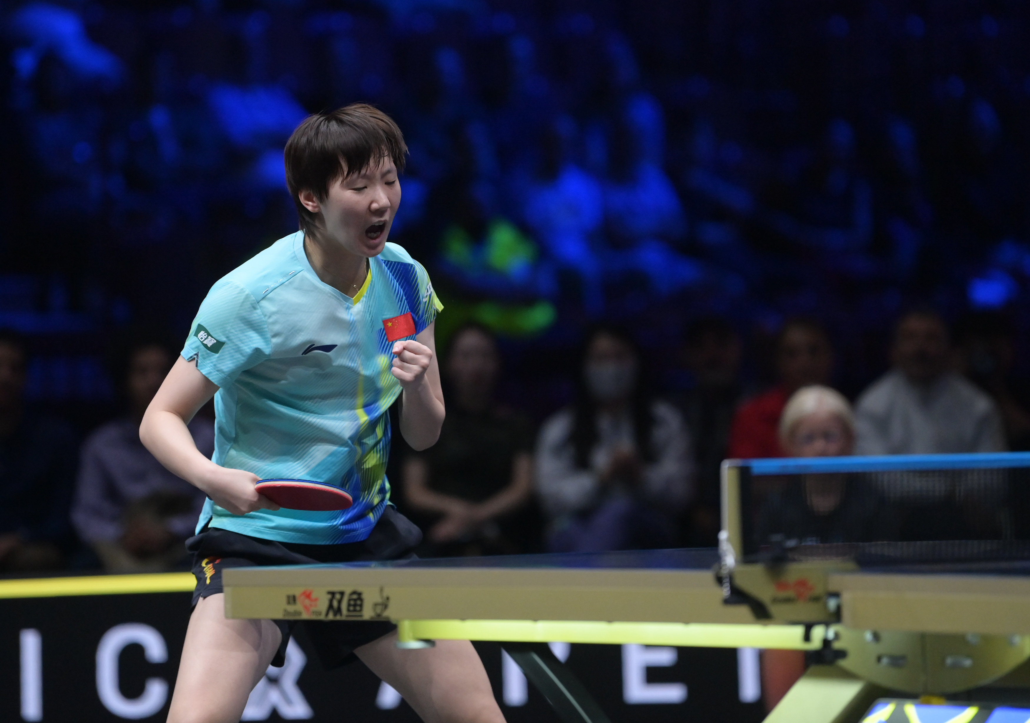 WTT欧洲大满贯瑞典站2026王曼昱‪加油‬赛场一隅·图片·女单·决赛·一©️w