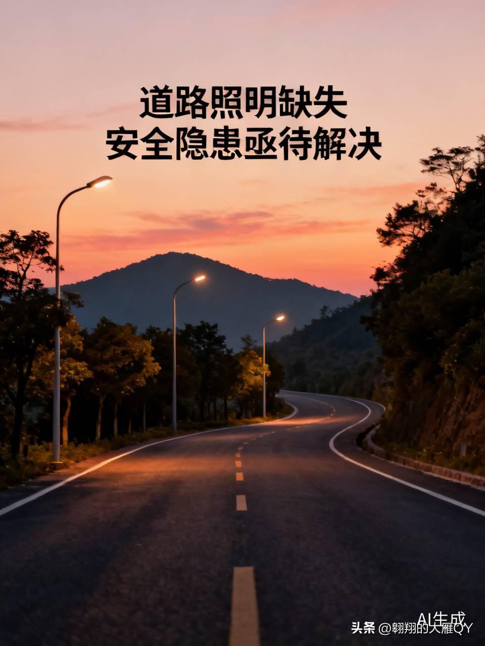 求助！武安西马庄到下团城道路无路灯，夜间出行隐患重重。
武安西马庄通往下方团城的