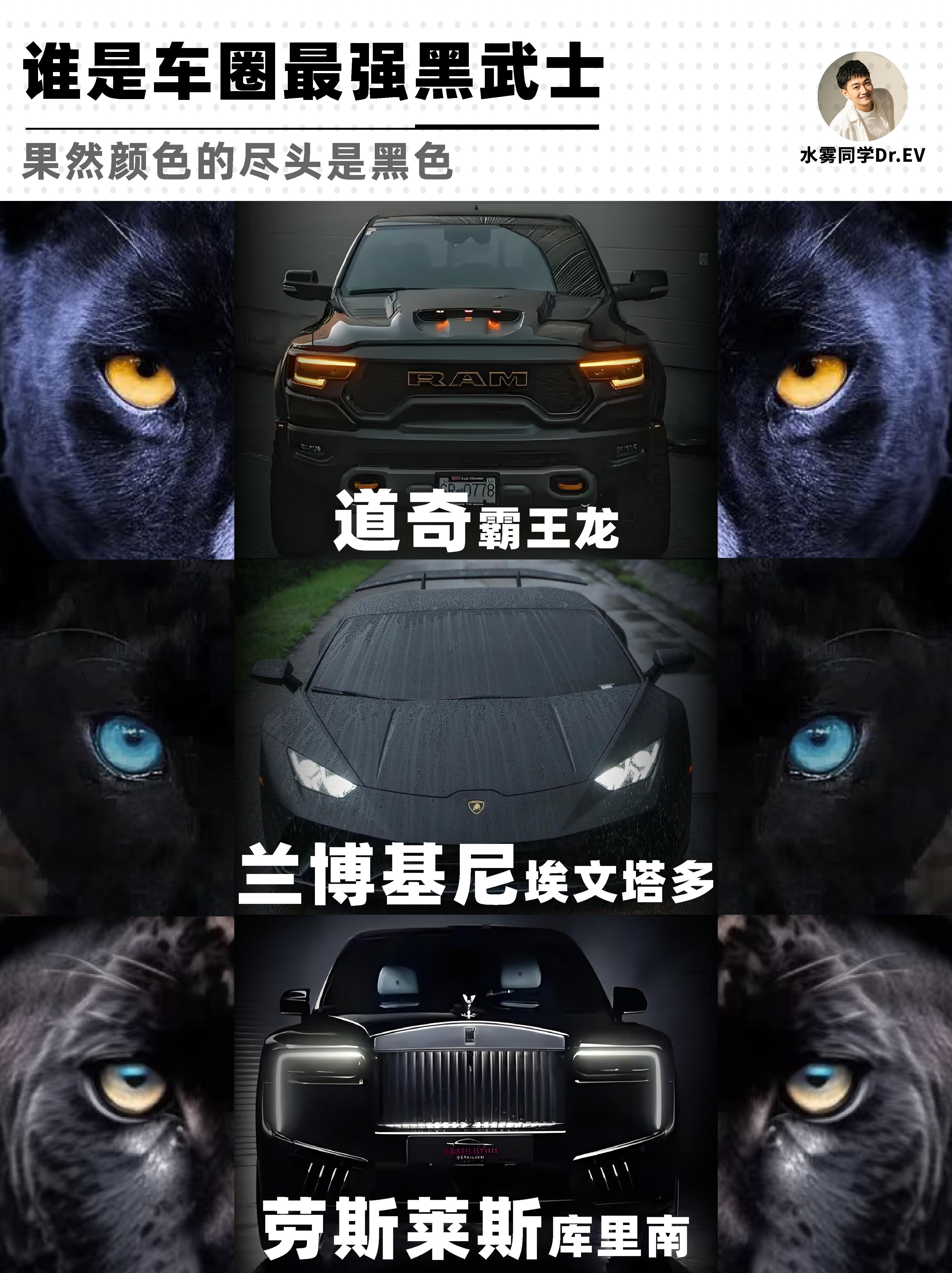 颜色的尽头是黑色，你喜欢哪一款黑武士大v聊车 ​​​
