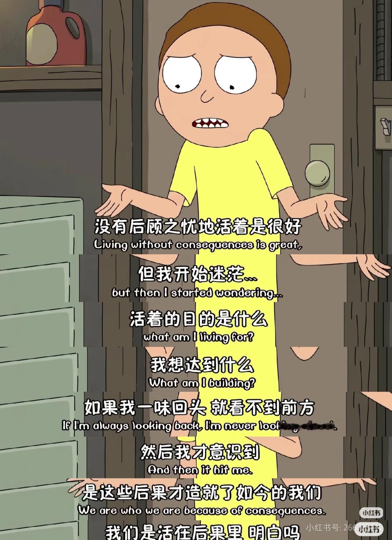 瑞克和莫蒂的一些台词总是会让我泪流满面