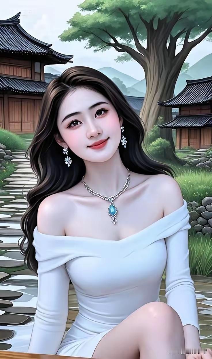 玉人如花美，静坐赏芳华。
