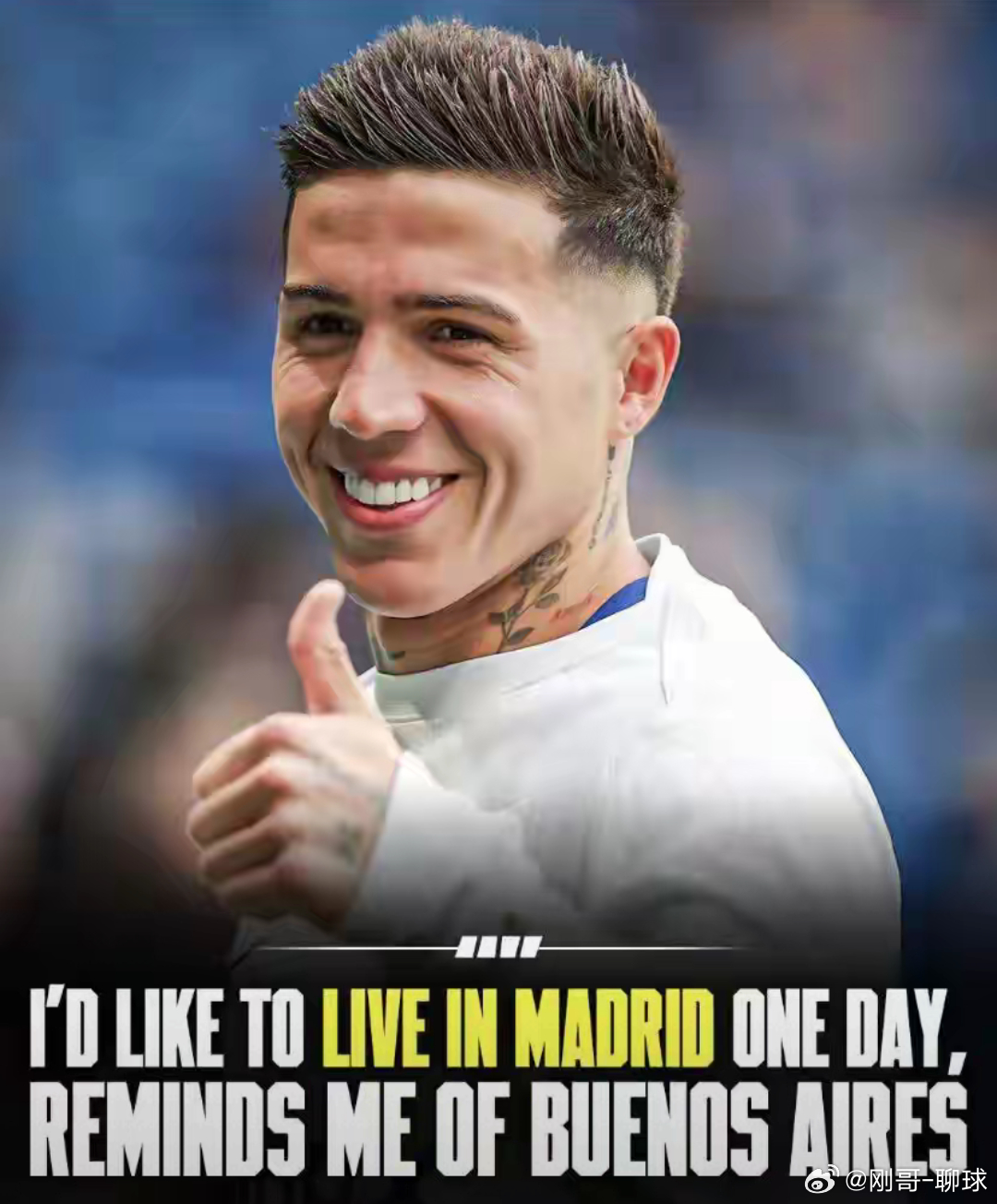 恩佐公开示好皇马！切尔西核心疑露离队意，主帅紧急谈心维稳恩佐费尔南德斯 北京时间