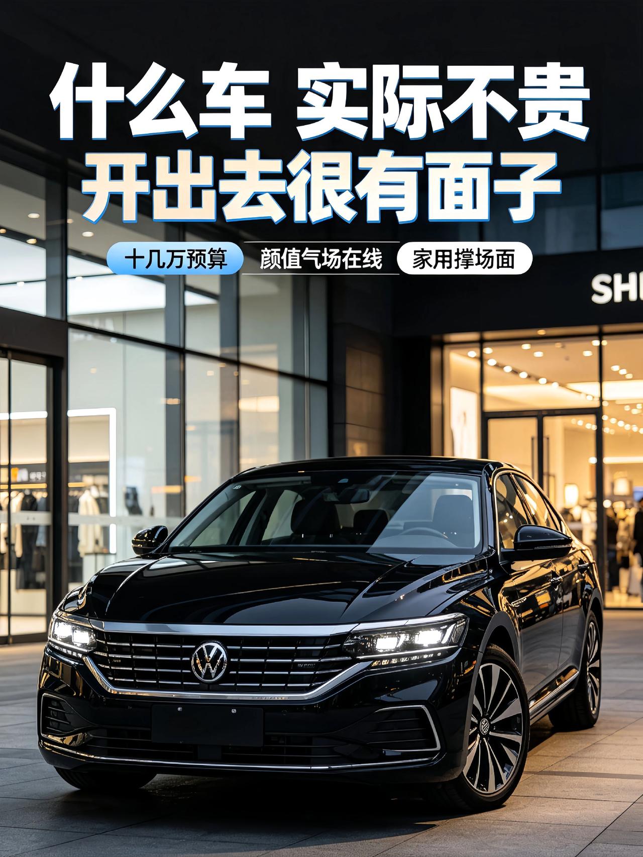 十几万，什么车不贵，开出去很有面子？当下年轻人需要什么样的车 最美大众车 
家用