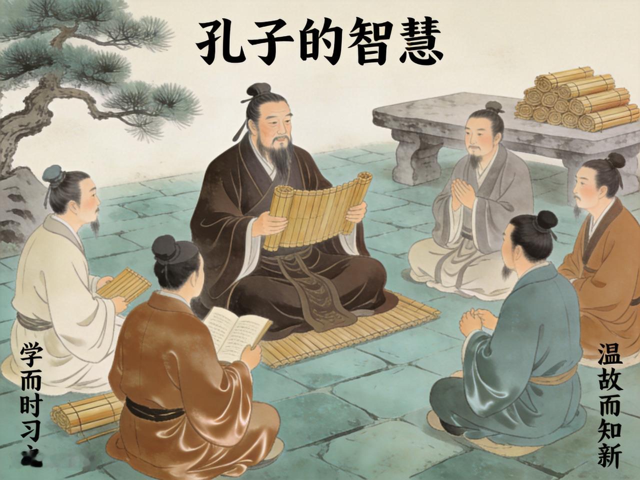 孔子的智慧，从来不是悬空的道德说教，而是扎根日常、贯穿人与社会的实践逻辑。
其核