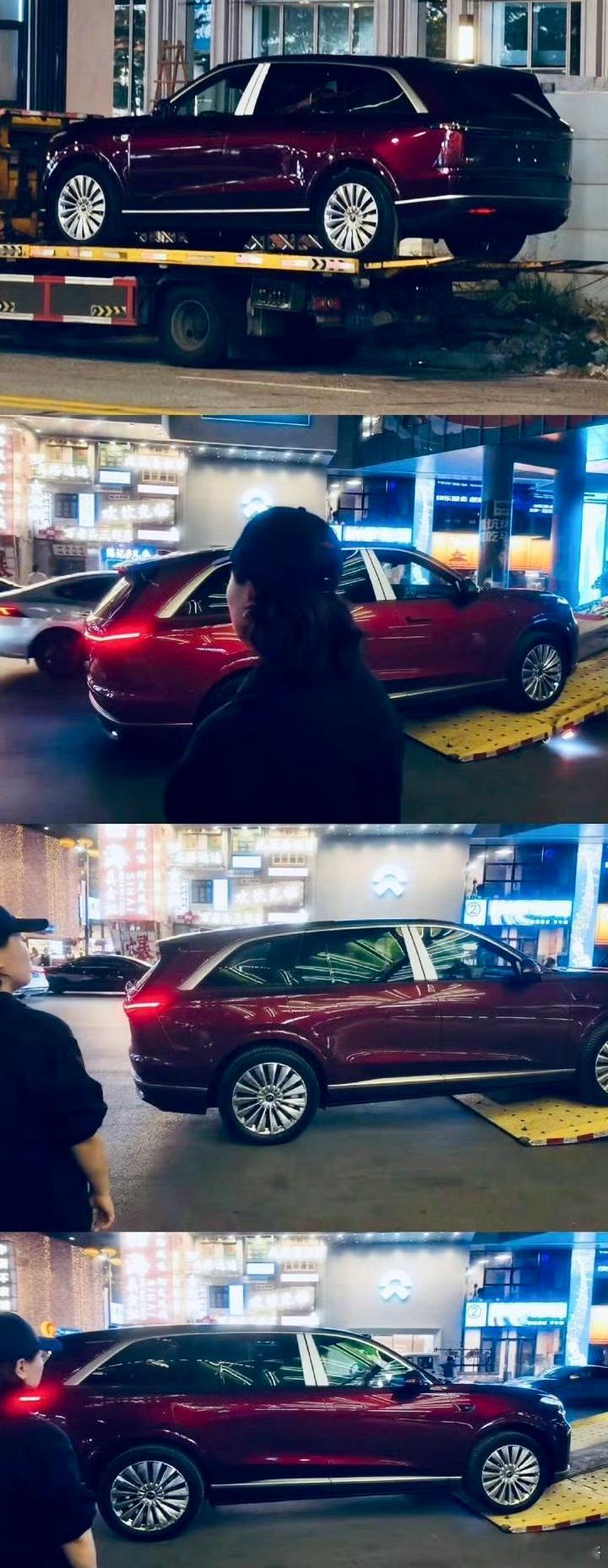 哇，乐道L90 的红色好显贵气大v聊车蔚来乐道L90 ​​​