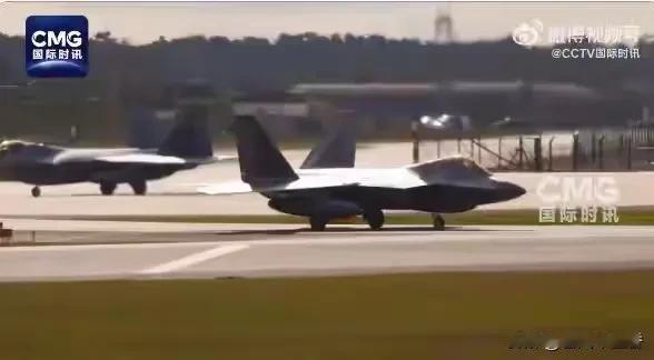 当地时间2月24日，12架美军F - 22战斗机从英国起飞前往以色列，结果1架因