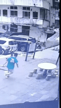 这个熊孩子岁数不小，看这身材快接近成年人的身材了，吃饱了撑的，闲的没事，对这个小