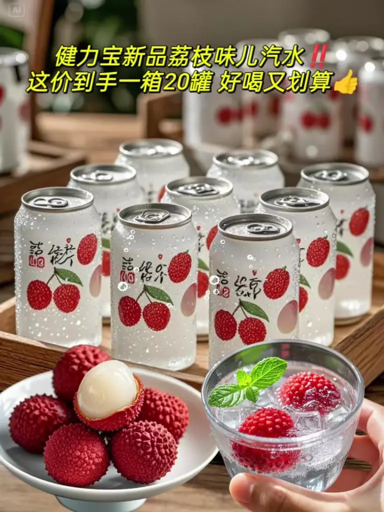 从未喝过这么便宜的健力宝啊！！荔枝味健力宝真的一口惊艳！健力宝居然出新...