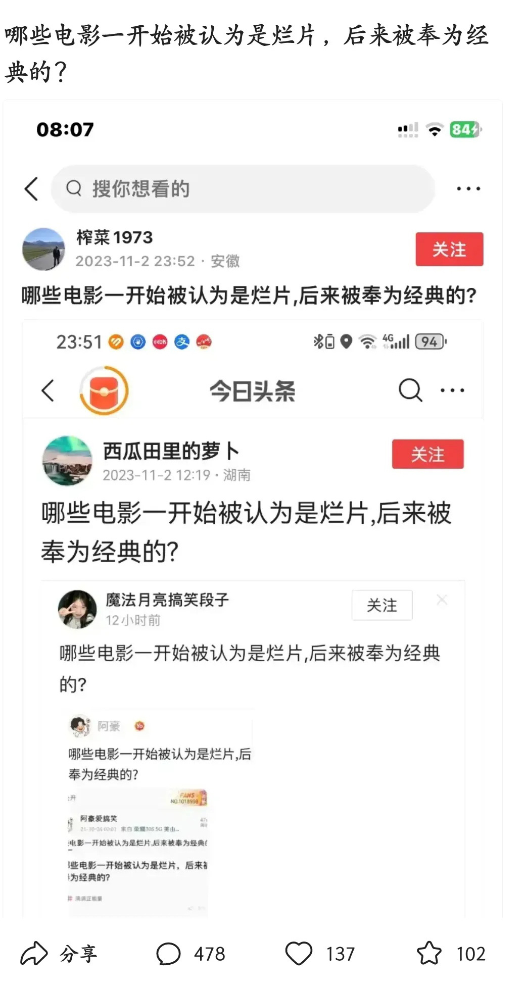 哪些电影一开始被认为是烂片，后来被奉为经典的？ ​​​