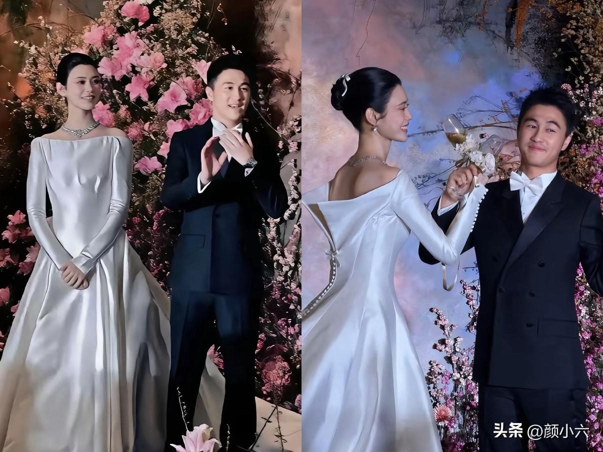孩子都六七岁了，何猷君和奚梦瑶才先后办法国婚礼、澳门答谢宴。
网友就酸了，以前求