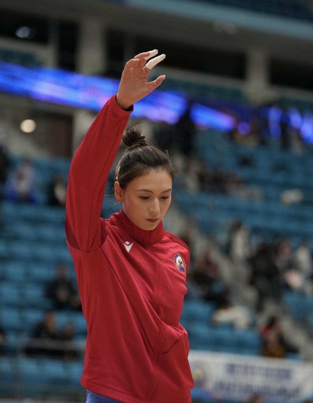 3-1海外联赛再夺一冠！4/11晚，哈萨克斯坦女排联赛决赛第二回合，美女缪伊雯所