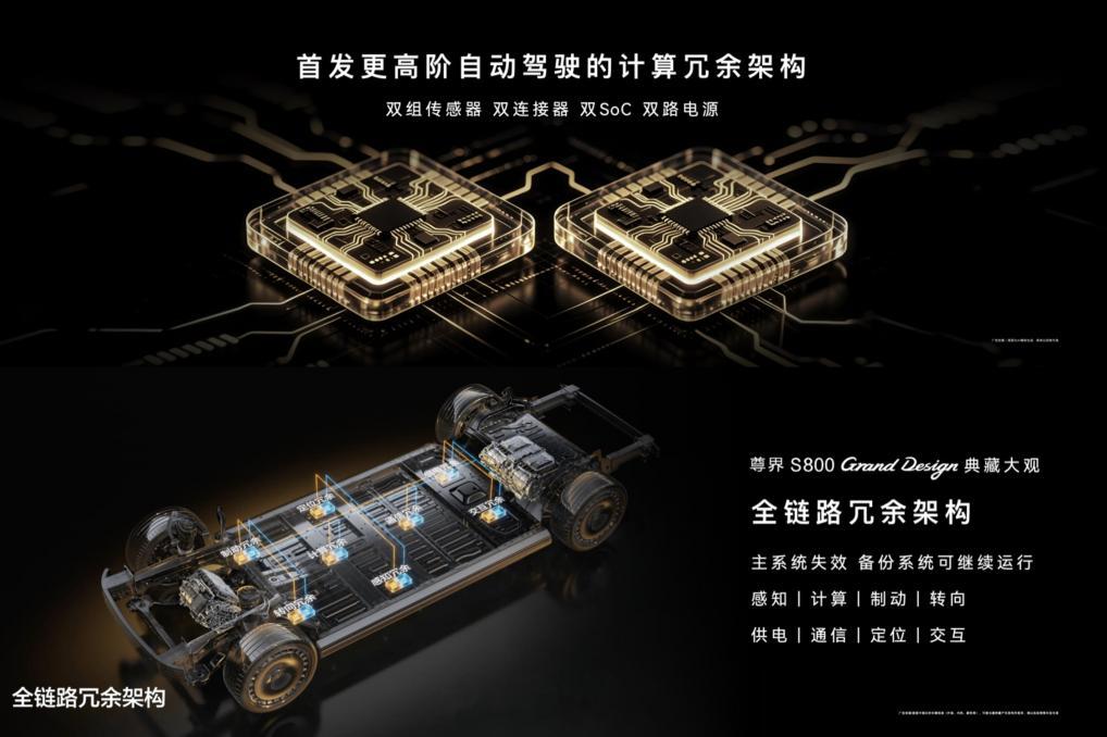 即使是在尊界 S800 典藏大观的发布会上，余承东也没有透露它所采用的算力芯片和