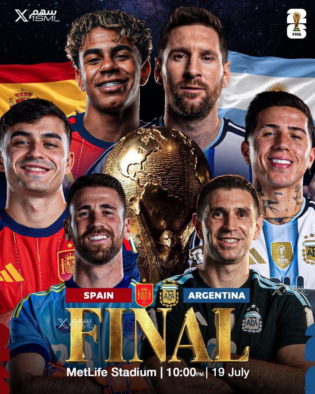 🚨本屆世界杯決賽，你支持誰❓❓❓🏆🇪🇸⚔️🇦🇷 