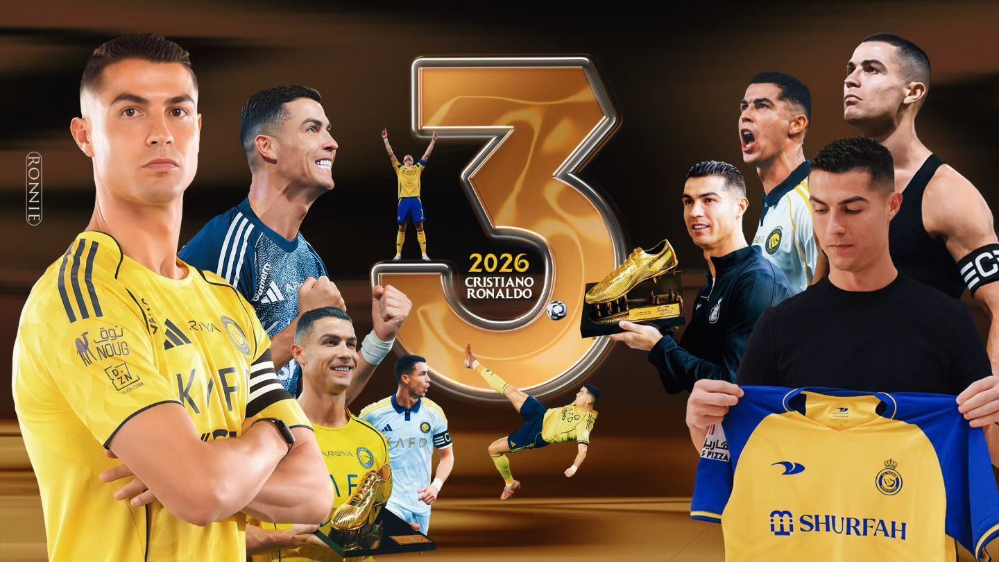 C罗C罗登陆沙特三周年c罗生涯957球 🚨最近三年（2023-2025），足坛