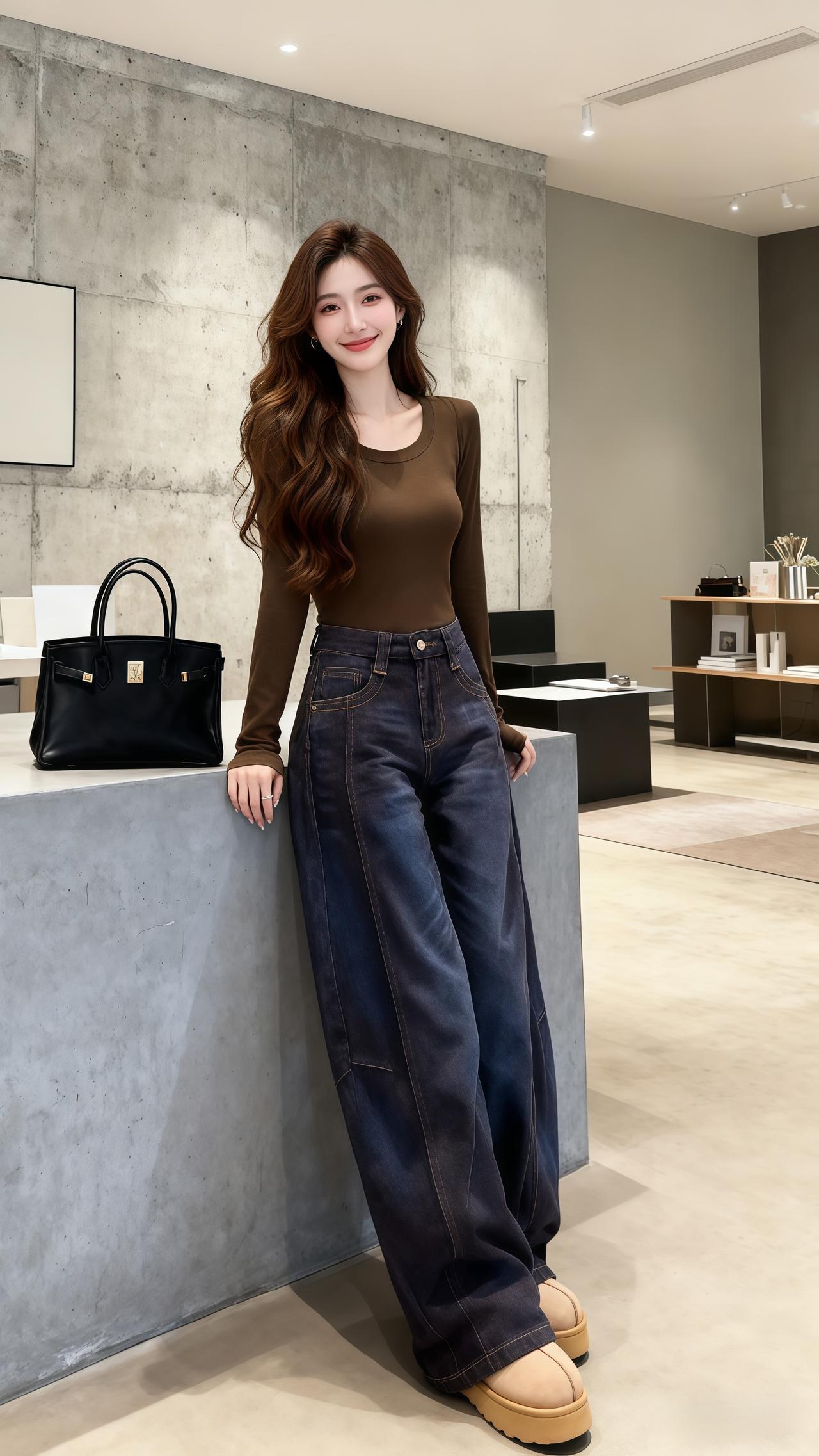 ootd女生穿搭 穿搭 牛仔裤 今天穿什么 休闲穿搭