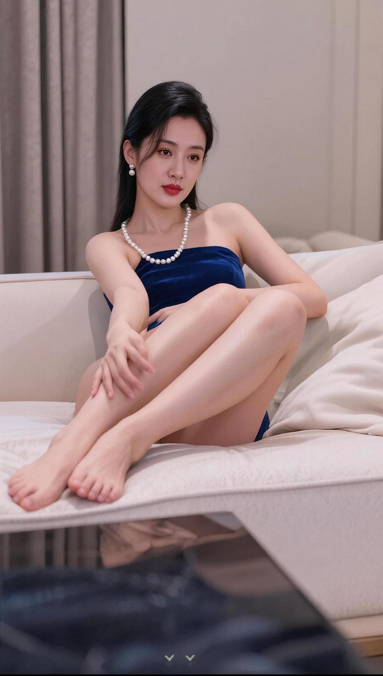 AI沙发坐姿照 抖音ai创作 我的穿搭破烂分享 你有多自律就有多美 敢秀出你的锁