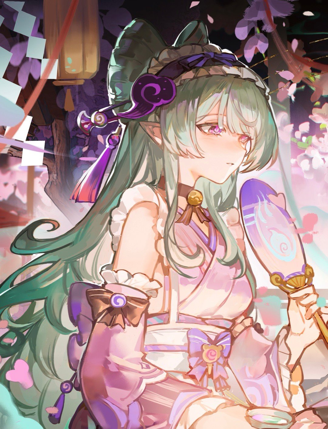 原神[超话]  原神梦见月瑞希  原神开门  原神5.4  荧妹和大家泡完温泉一