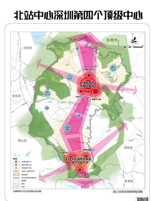 项目地处深圳北站总部基地与城市超核交汇处，坐享“双芯三谷”一体化发展红利。