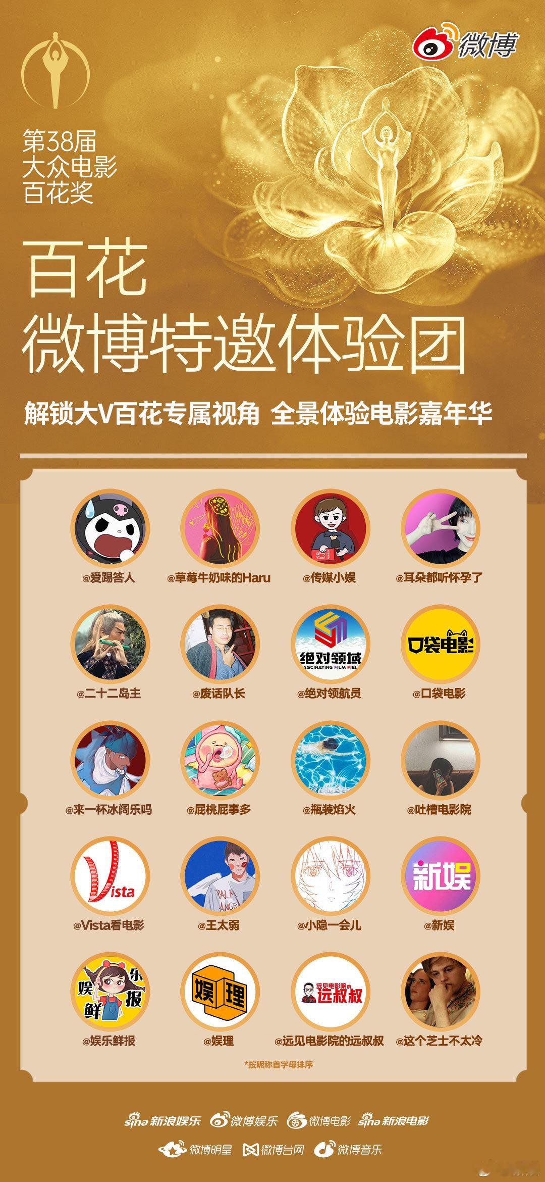 你们的前线特派员已就位！很开心加入百花微博特邀体验团 ，带大家沉浸式打卡百花奖现