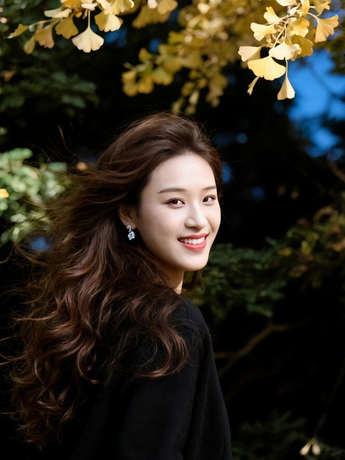 在这片银杏叶的海洋中，阳光透过缝隙洒下斑驳的光影，仿佛时间在这里放慢了脚步。每一