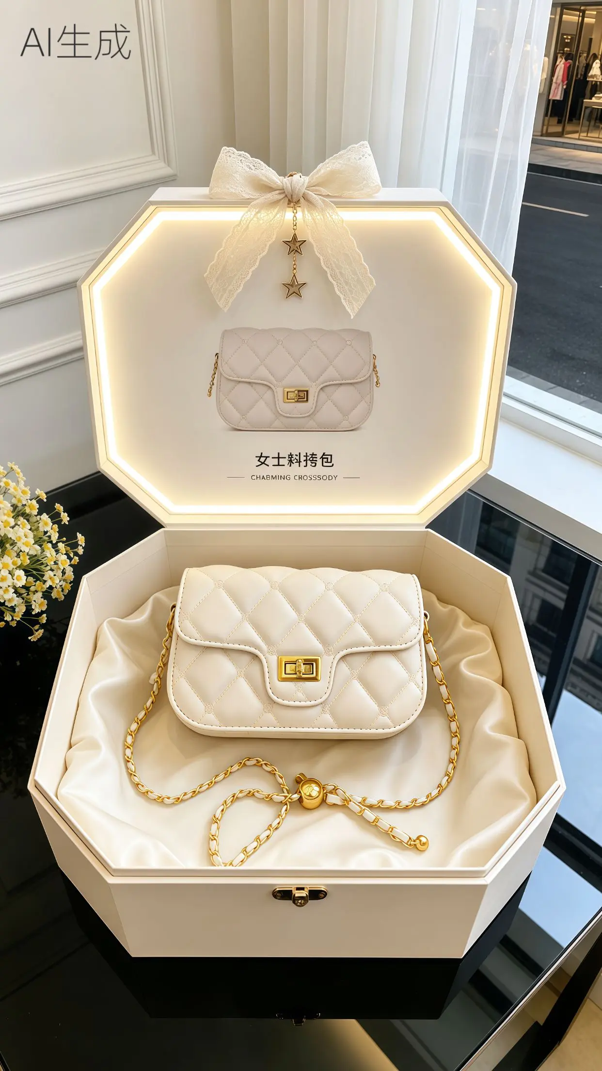 精致礼物 女士斜挎包 送女朋友的包包 送老婆的包包